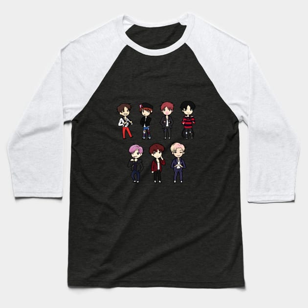 BTS - War of Hormones Baseball T-Shirt by areluctanthero